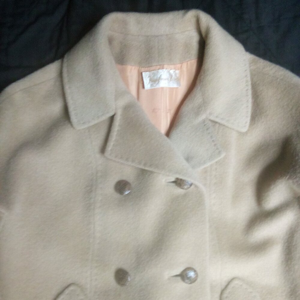 Vintage 60s Kaufman Bros. Double Breast Wool Pea Coat Parka